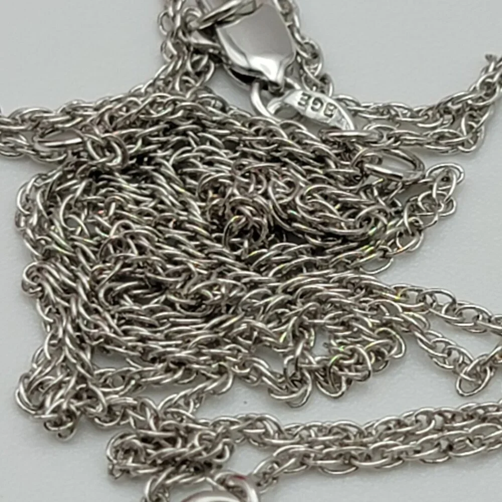 BGE Gold And Silver Plated Diamond Heart Necklace Love/My Family My Joy 24 Inch